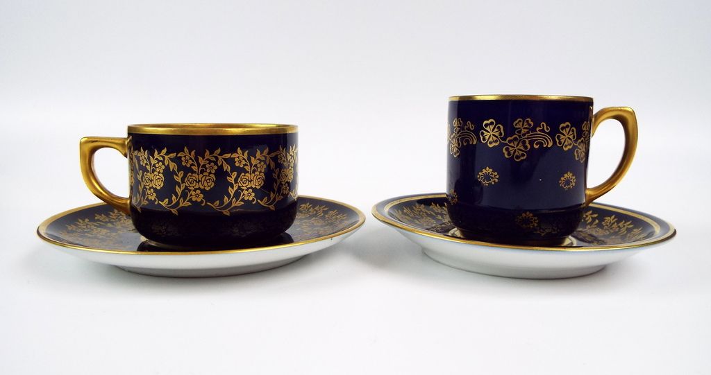 ANTIQUE GERMAN PORCELAIN TEA COFFEE CUP AND SAUCER BY FRAUREUTH HAND