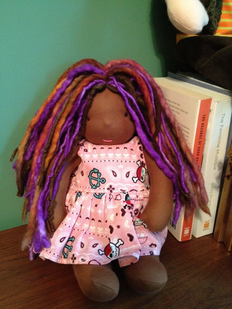 12" Tumbleberry Mistral, purple dreads! Shipping Included and Reduced price