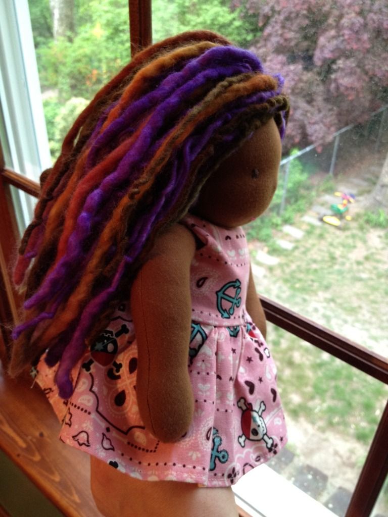 12" Tumbleberry Mistral, purple dreads! Shipping Included and Reduced price