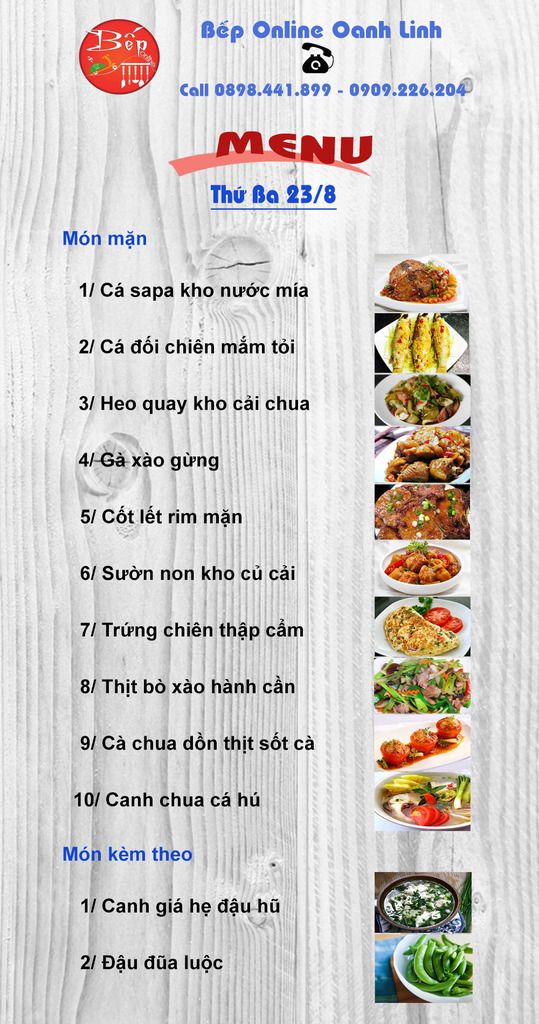 Cơm văn phòng Sạch giao tận nơi Oanh Linh - Bếp Online