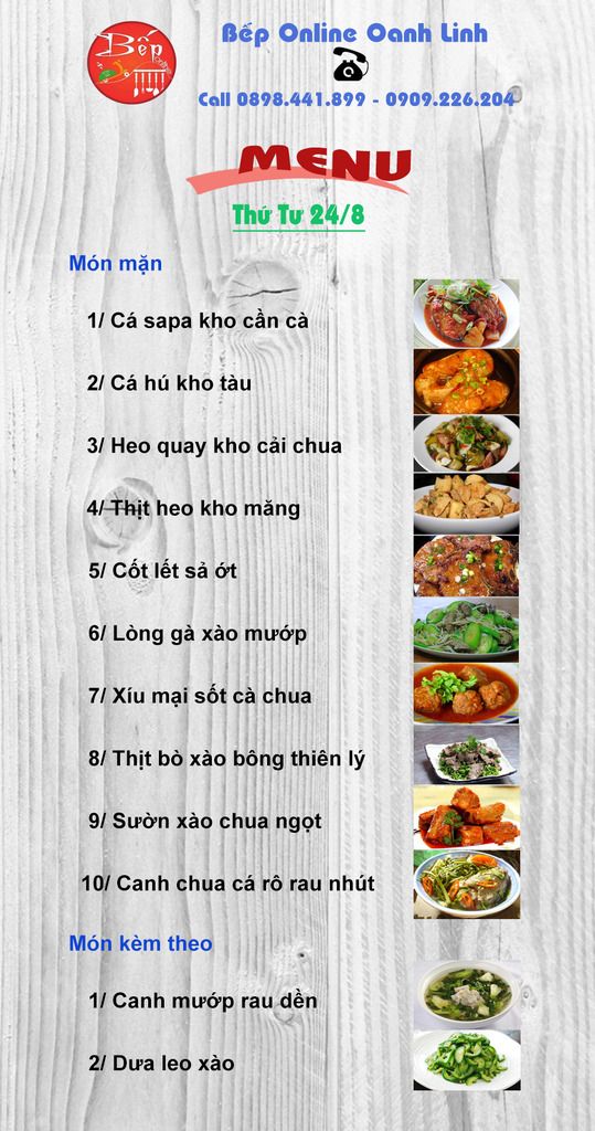 Cơm văn phòng Sạch giao tận nơi Oanh Linh - Bếp Online