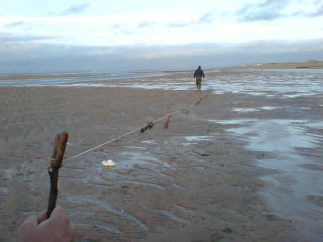 Fishing at rossall point