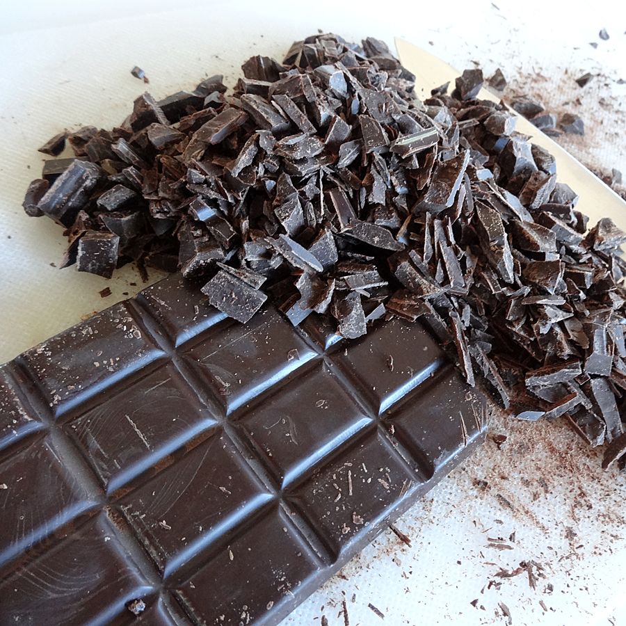 Chopped up Just Us! Dark Chocolate