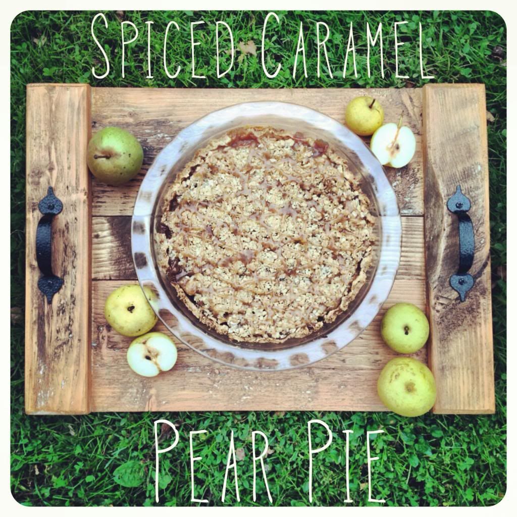 Spiced Caramel Pear Pie