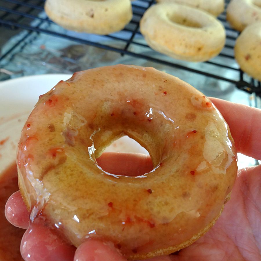 glazing donuts