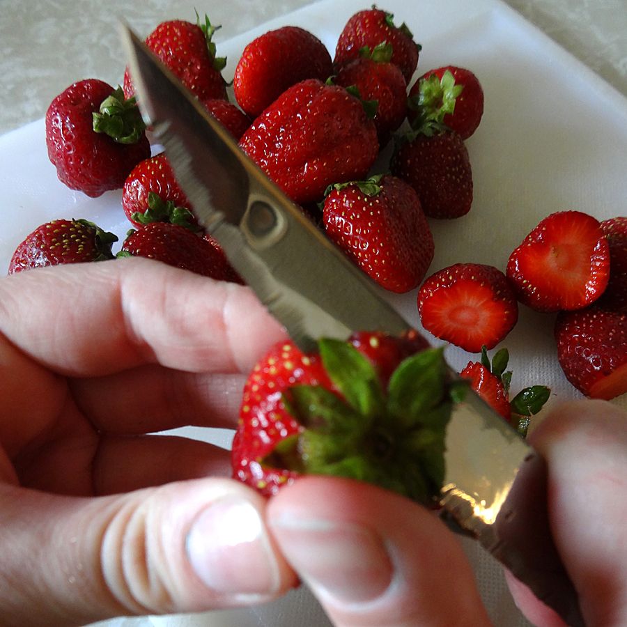 Prep strawberries