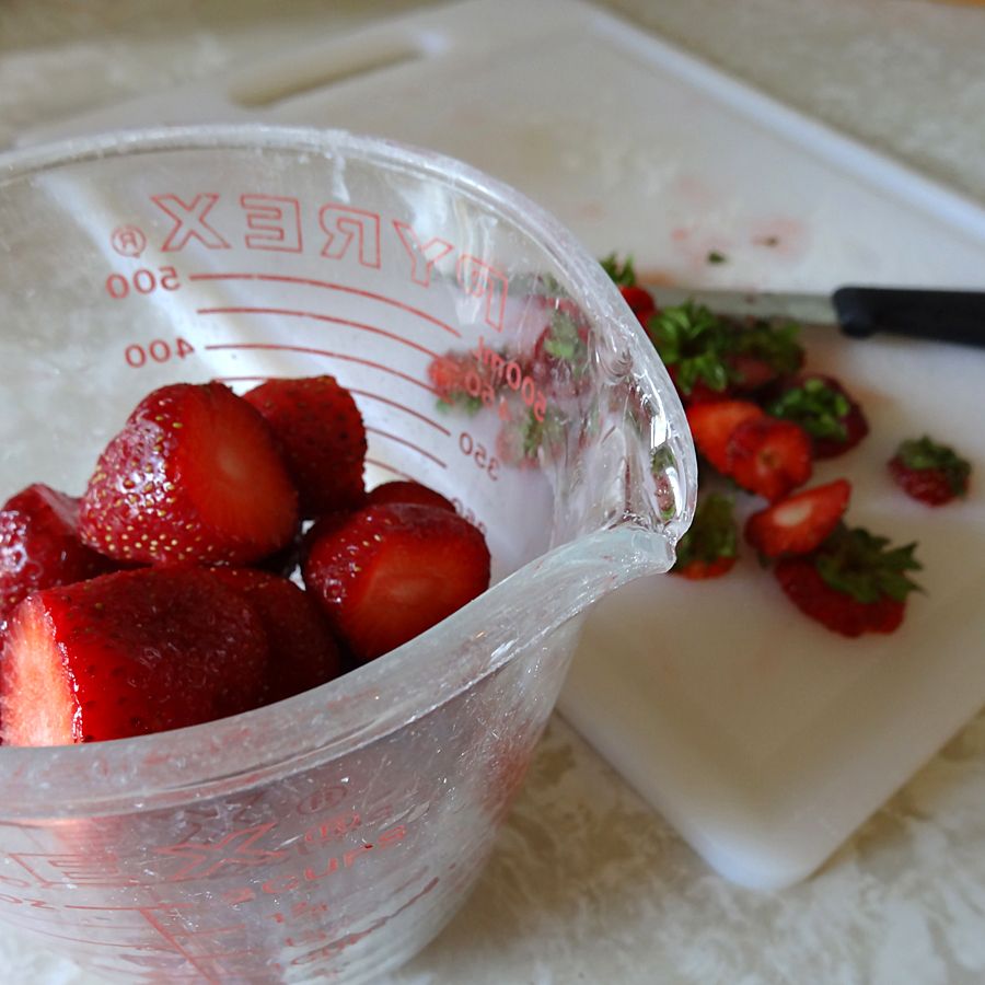 Strawberries measured