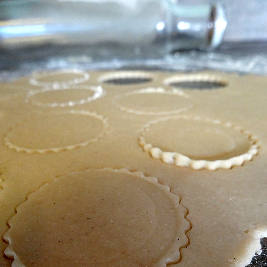 Cut out cookies from rolled dough