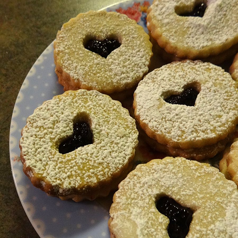Gluten Free Shortbread Cookies with NS Wild Blueberry Chia Seed Jam Filling