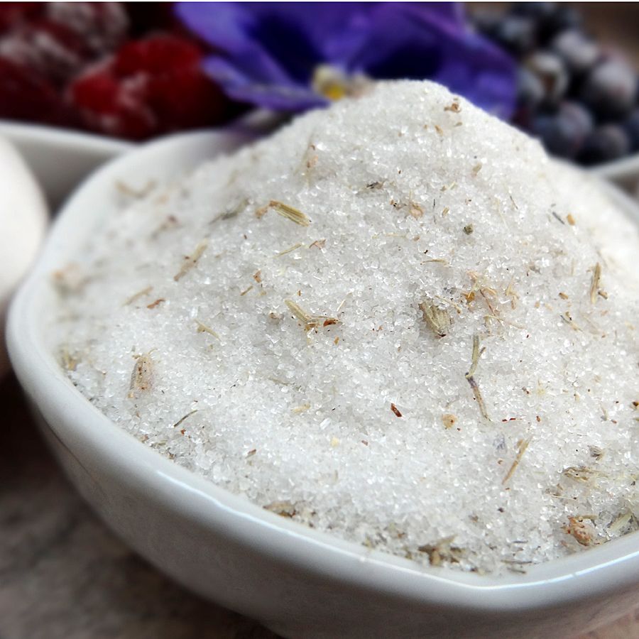 Lavender sugar