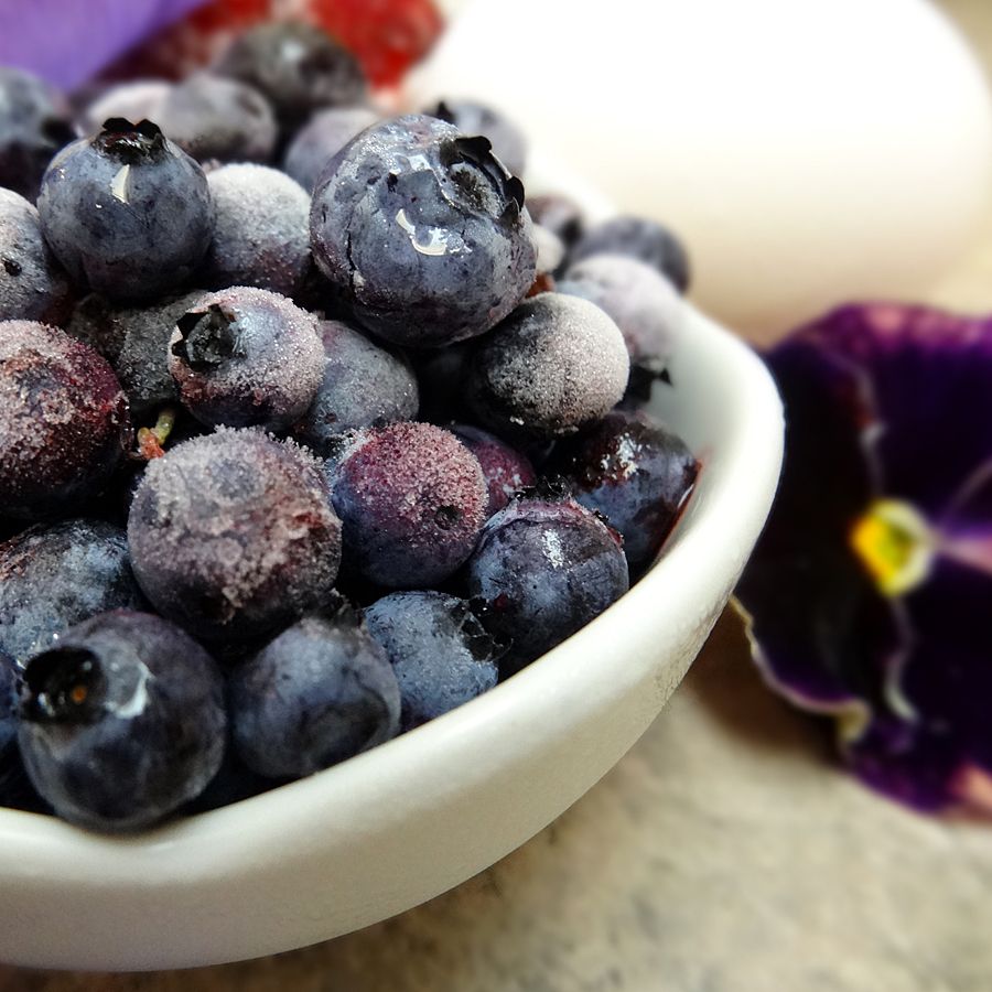 Frozen blueberries