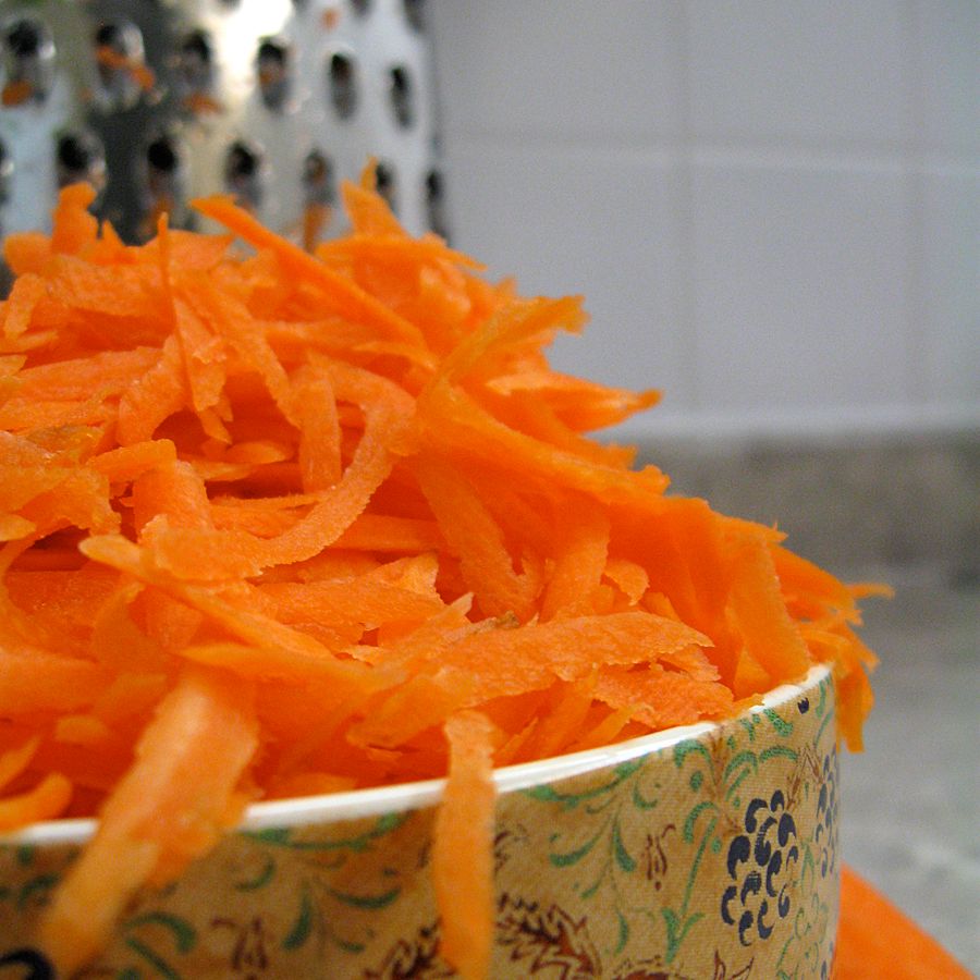 Grated carrots