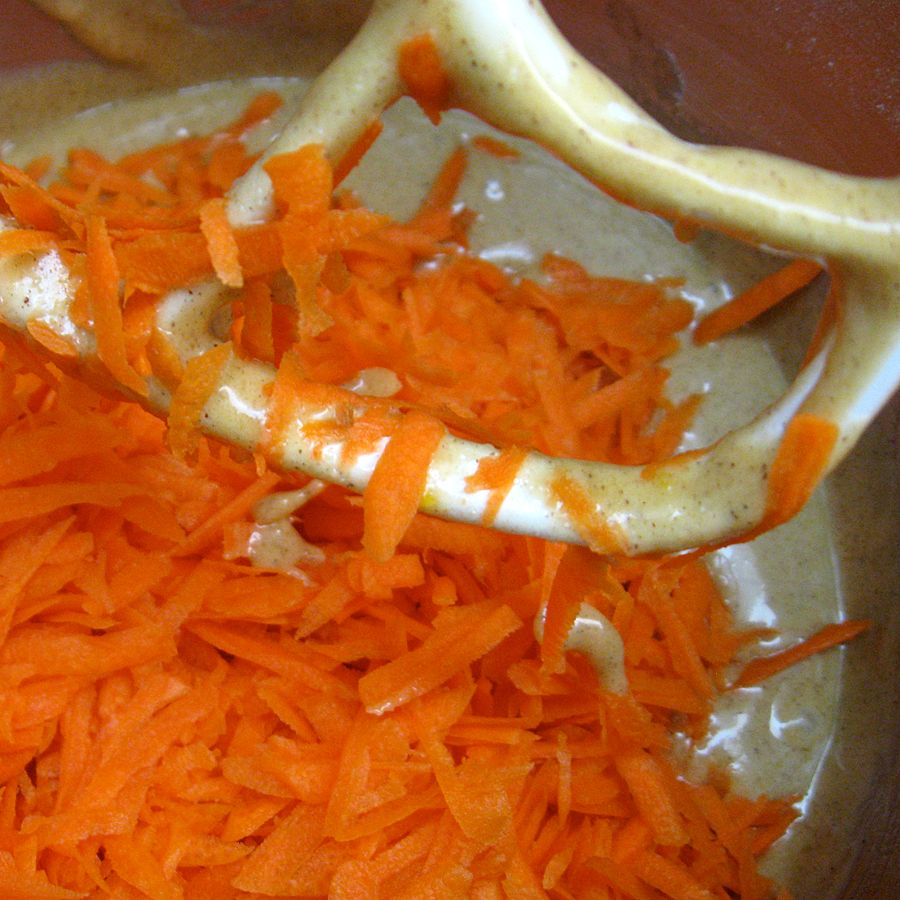 Add grated carrots