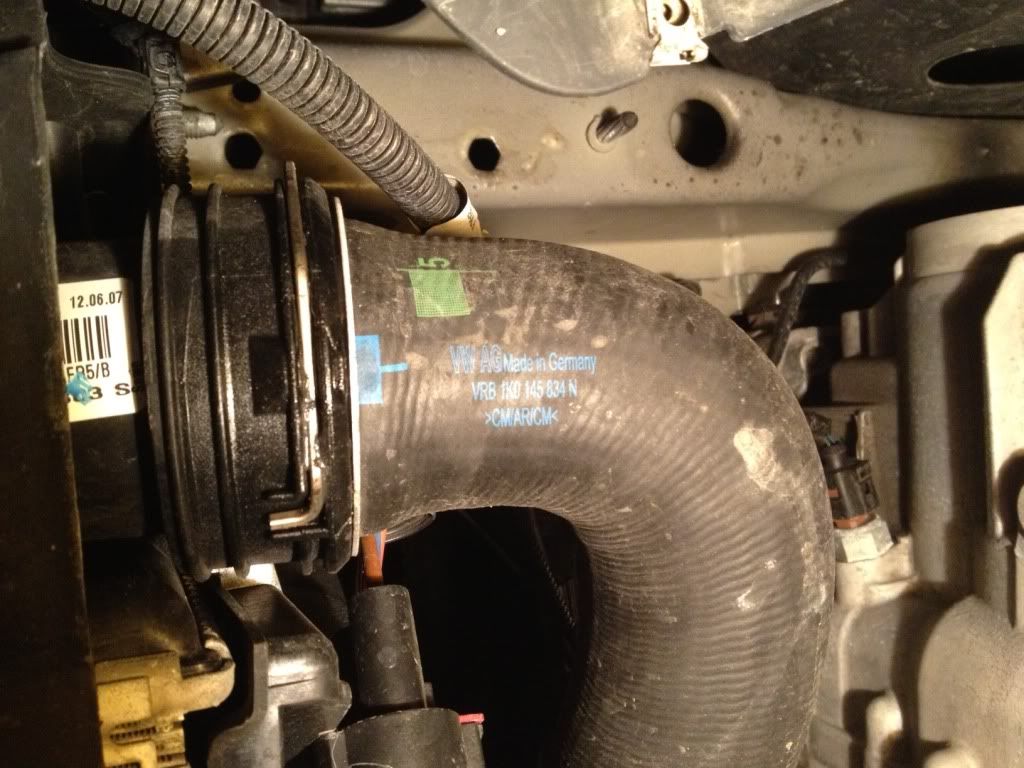 Oil leak on inlet of intercooler, crapping pants