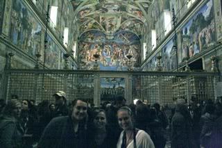 Picture inside the Sistine Chapel! 