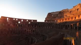 The Colosseum! It is so beautiful! 