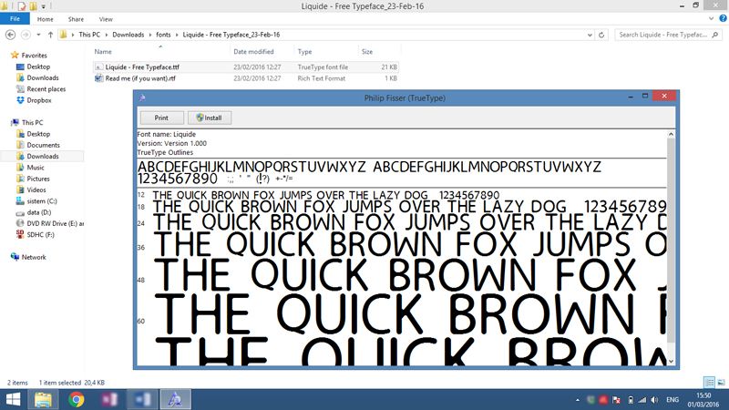 Instalasi Font