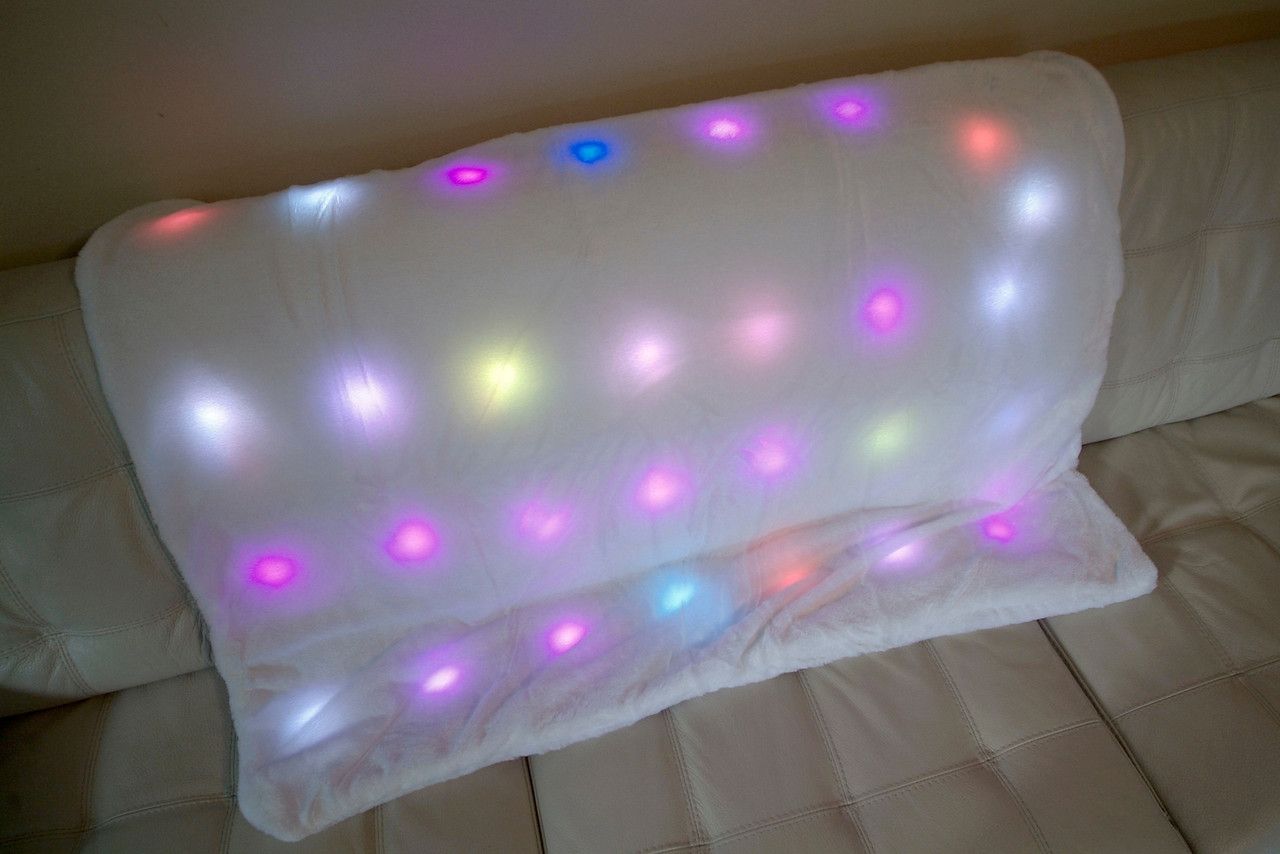 LED Color Changing LED Blanket for Kids Ultra Soft Light Up Light Show