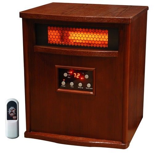 Lifesmart Infrared Heater 1500 Square Foot Quartz 6 Element Electric