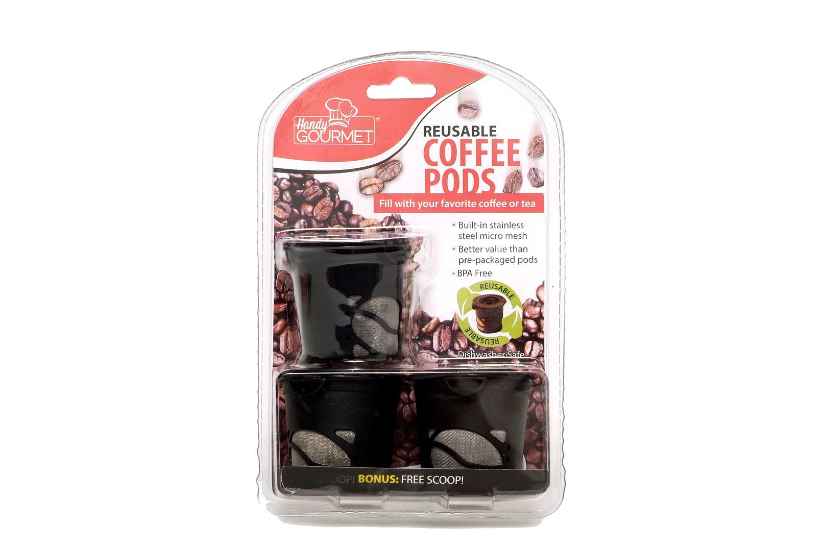 3 Handy Gourmet Reusable Coffee Pods Stainless Steel Coffee Filter Non BPA Kcup eBay