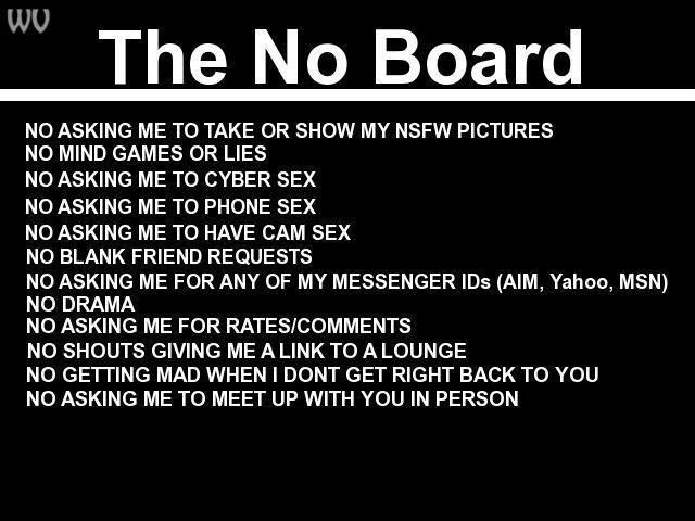the no board